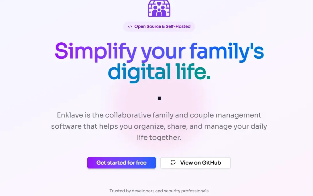 Capture du site vitrine Enklave